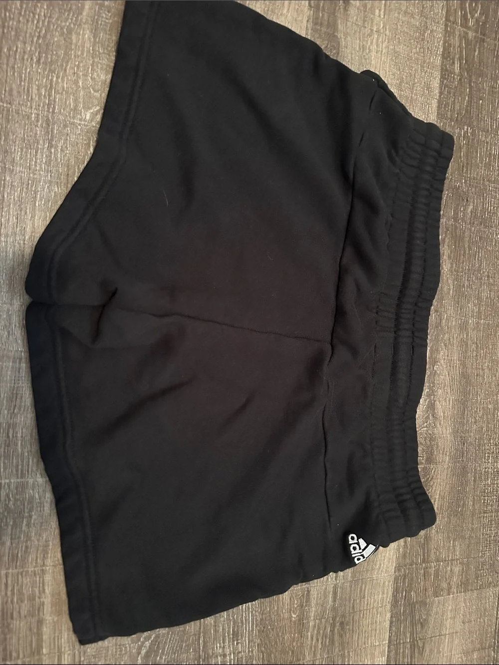 adidas Black Shorts with White Logo - Kids - Picture 2 of 2